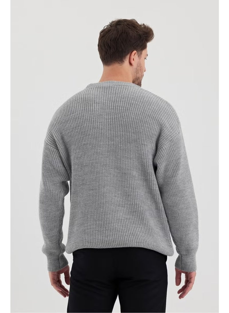Cool Tarz Cool Style Men's Regular Fit Crew Neck Knitted Sweater - Image 5
